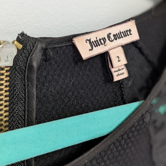 JUICY COUTURE - Black Peplum Lace Top - Picture 4 of 7